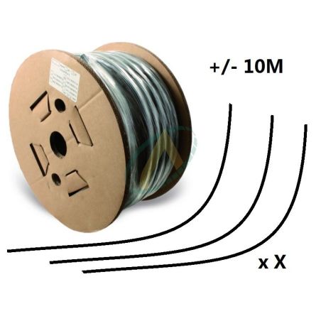 Flexible 2 tresses compact diamètre intérieur 10 mm (3/8'') - 330 bars, bobine 40 m de chutes