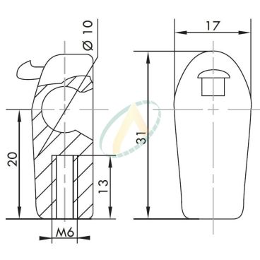 VERIN A GAZ 570X220 MM Equip'Horse