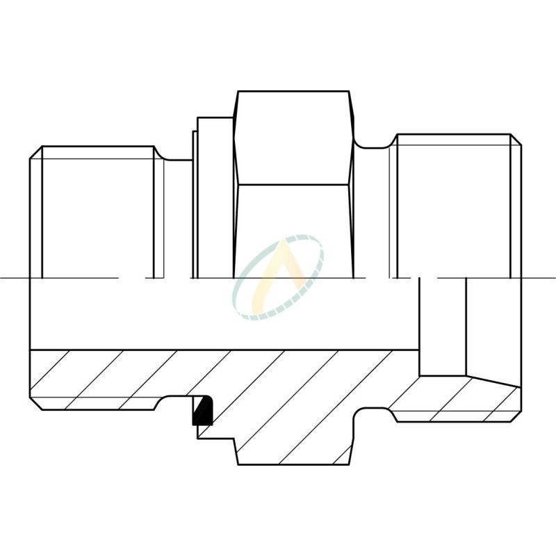 GENERAL FITTINGS RACCORDO BICONO Ø 1/2 M X 18 MM 120001H041800A