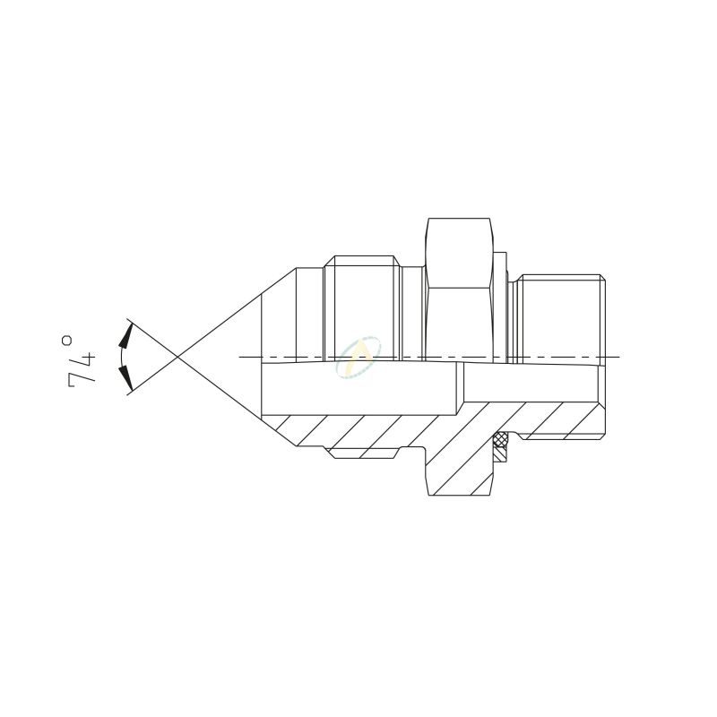 Raccord de Tuyau d'Extension Uxcell 9/16-18 UNF Mâle à M12 Adaptateur  Fileté Mâle Raccord d'Extension 35mm Raccord Hexagonal 