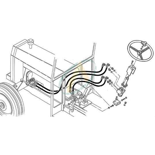 Direction Hydrostatique Pour Massey Ferguson 260 Avec Direction Dorigine 