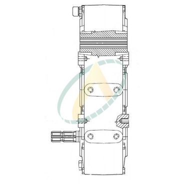 Boîtier multiplicateur, maintien de sens. Arbre mâle 1"3/8