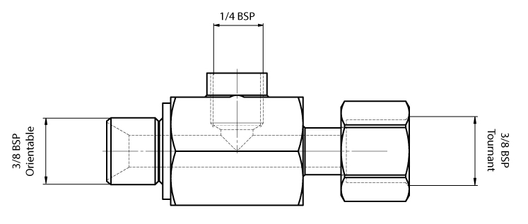 HYDROBIL Rallonge 3/8 BSP Fils (15mm Femelle/16,7mm Mâle), Longueur 10mm,  Laiton Massif, Manchon D'extension, Joints et Raccords de Plomberie pour